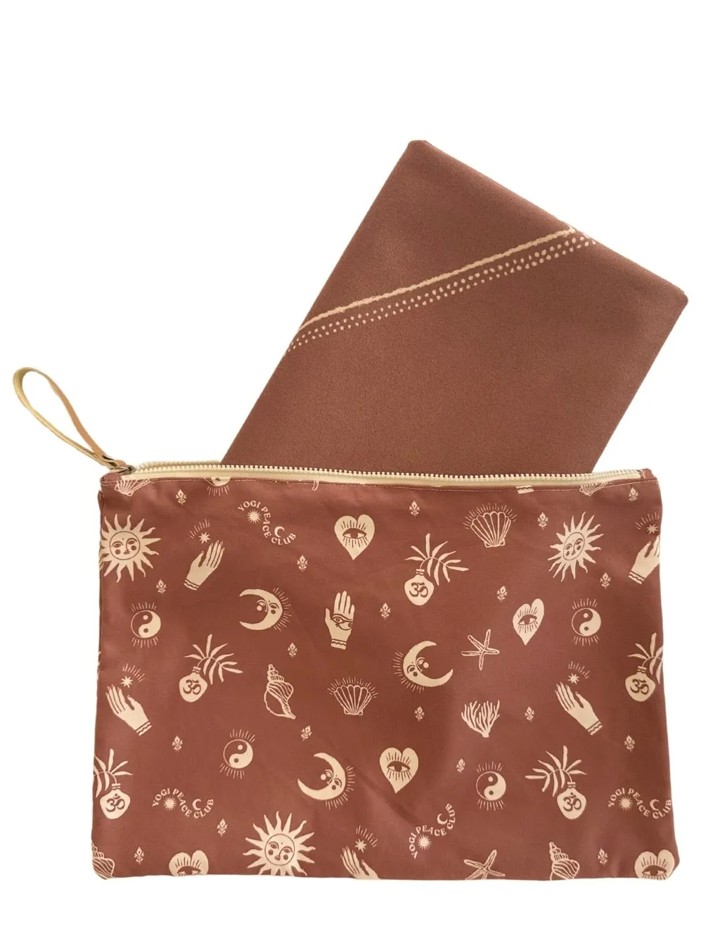 1 mm Travel Yoga Mat   Block Pack Ceremony Cinnamon