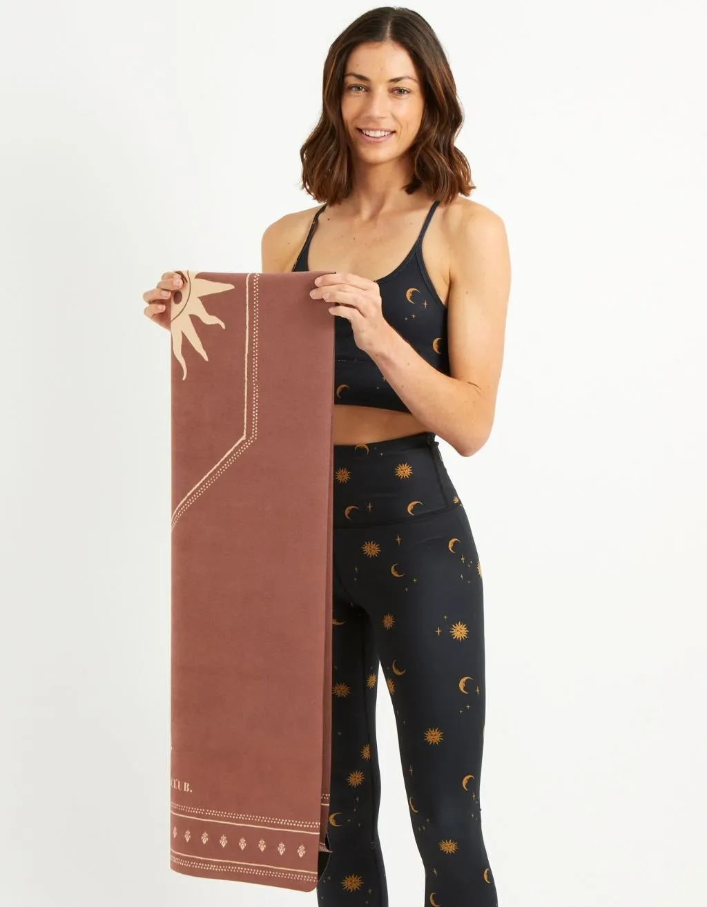 1 mm Travel Yoga Mat   Block Pack Ceremony Cinnamon
