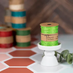 10 Meter Hemp Cord Ribbon - Lime Green