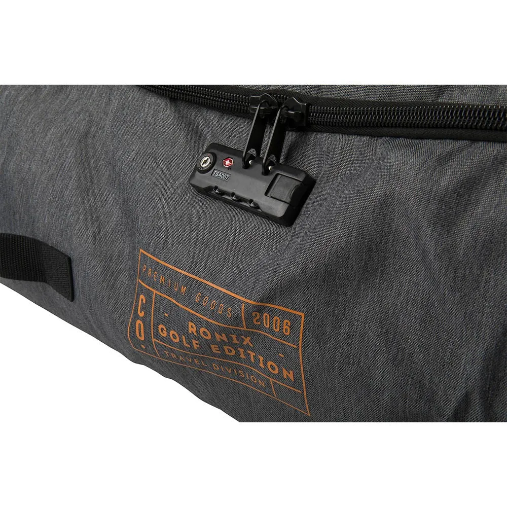 2025 Ronix Links Wheelie Padded Board Case - Heather Charcoal / Orange
