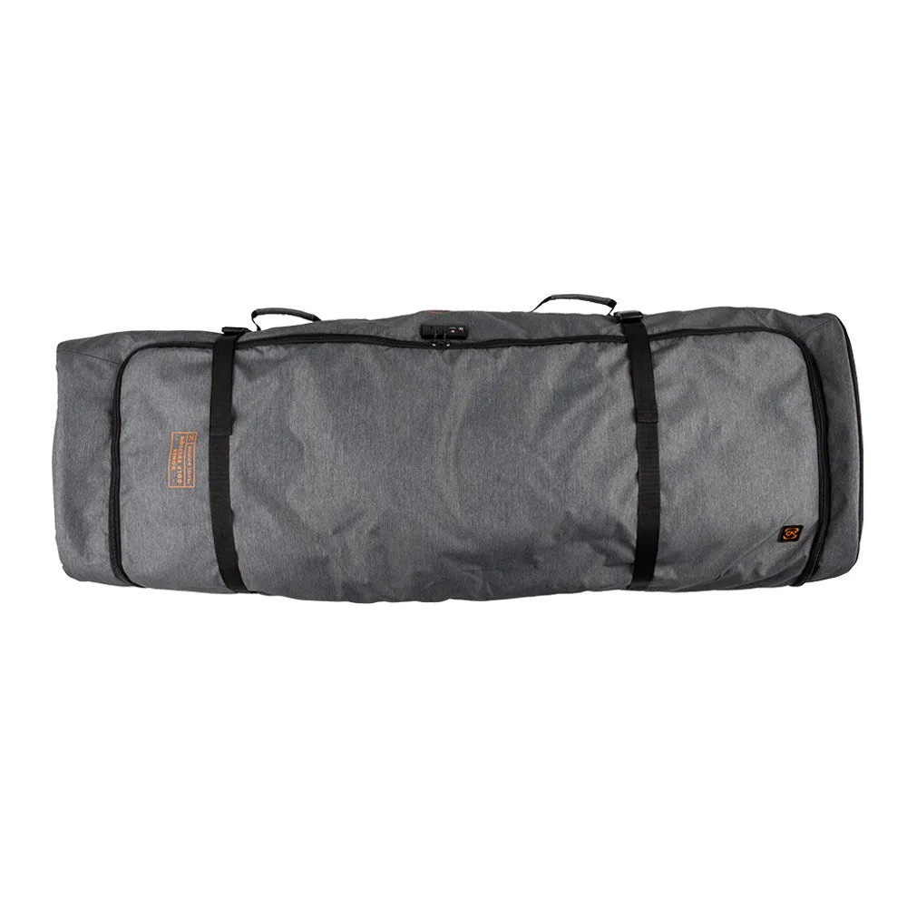 2025 Ronix Links Wheelie Padded Board Case - Heather Charcoal / Orange