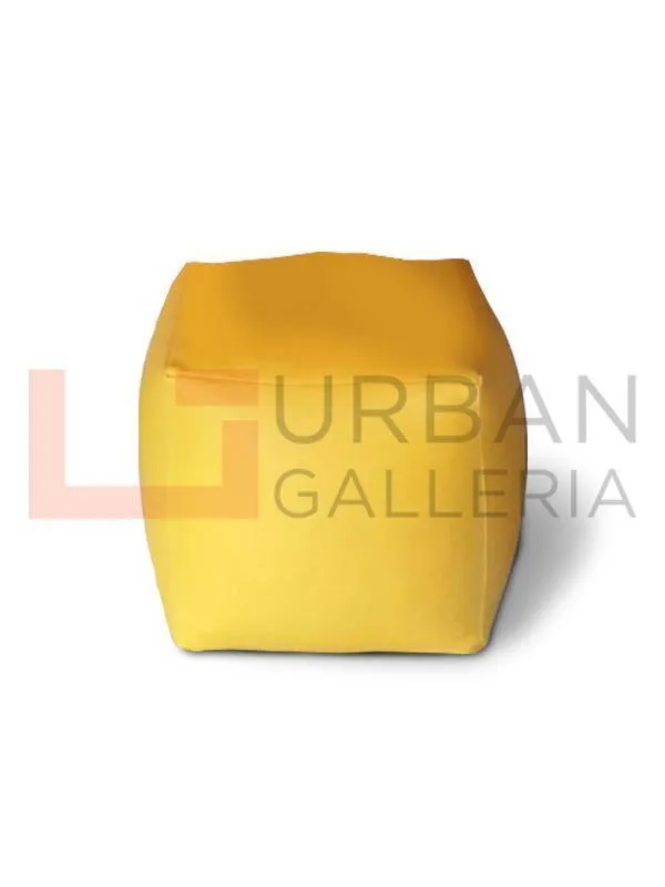 Artificial Leather Plain Square Stool Bean Bag