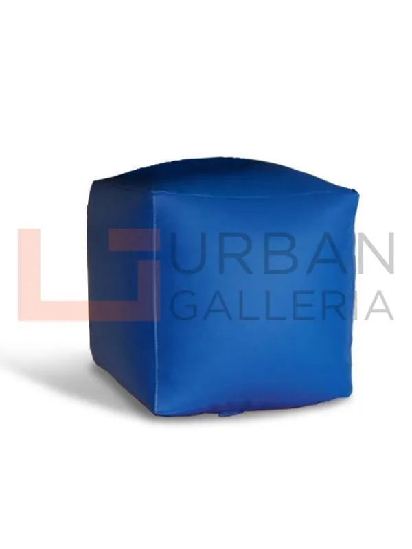 Artificial Leather Plain Square Stool Bean Bag