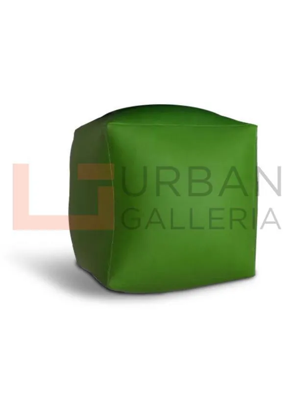 Artificial Leather Plain Square Stool Bean Bag