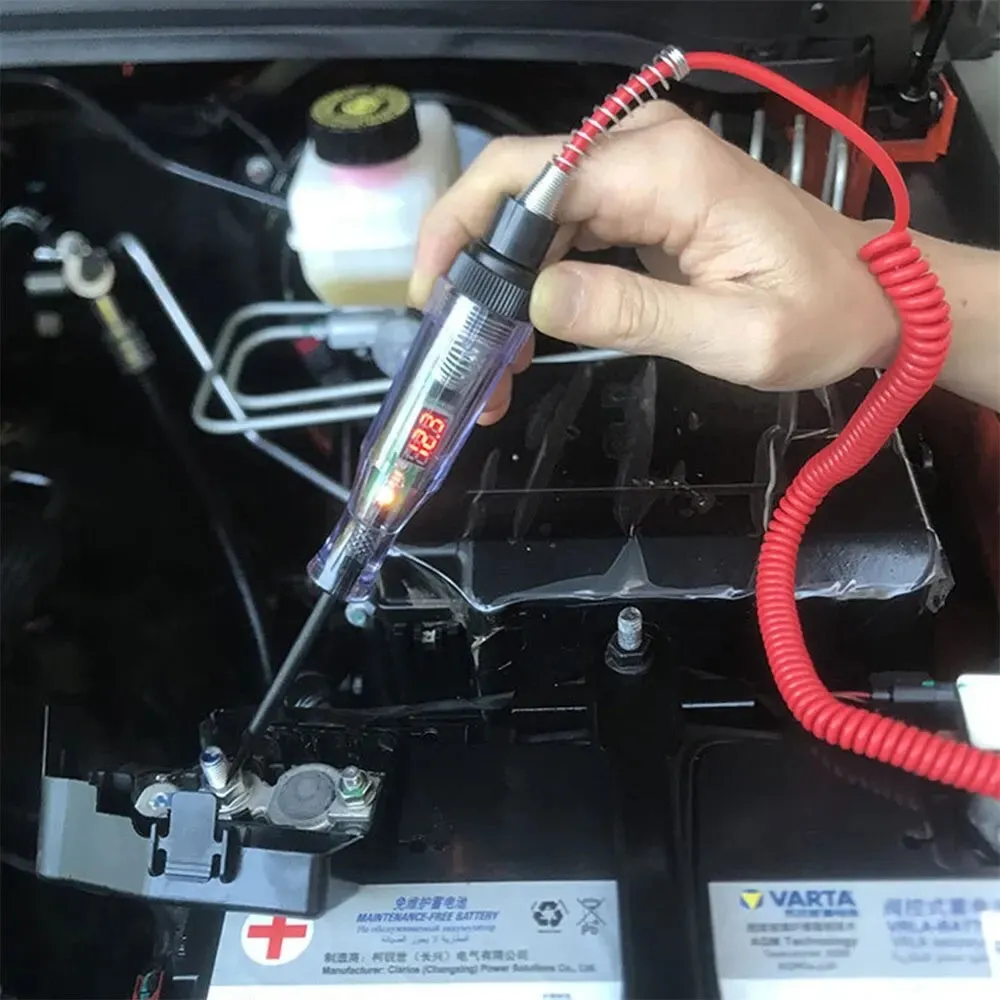 Auto Circuit Tester 6v 24v Car Diagnostic Probe with Light Bulb Electric Measuring Pen