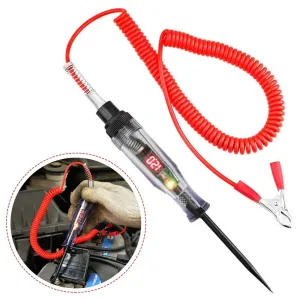 Auto Circuit Tester 6v 24v Car Diagnostic Probe with Light Bulb Electric Measuring Pen