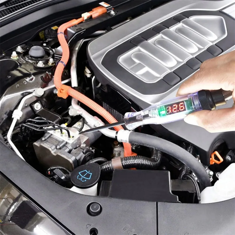 Auto Circuit Tester 6v 24v Car Diagnostic Probe with Light Bulb Electric Measuring Pen