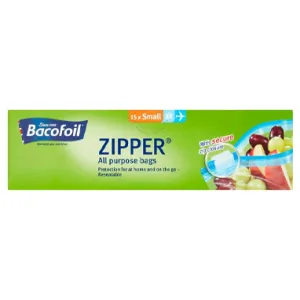 Bacofoil Zipper Bag 200 x 150mm {15's}