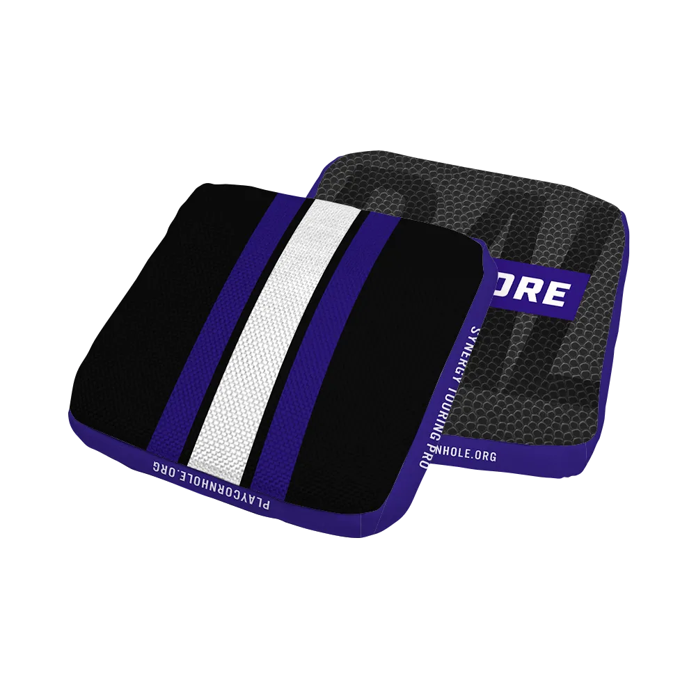 Baltimore Football Gameday Stripes Synergy Edge Cornhole Bags