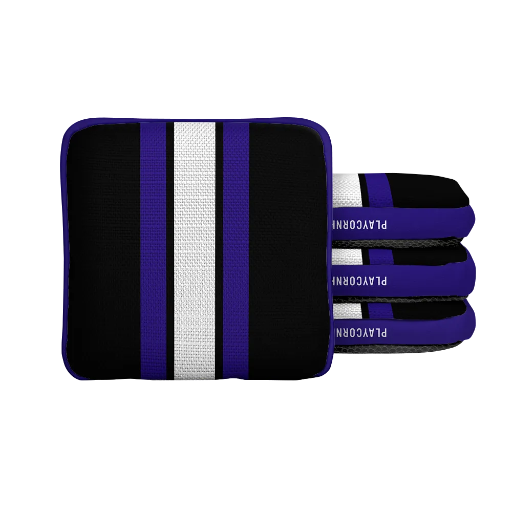 Baltimore Football Gameday Stripes Synergy Edge Cornhole Bags