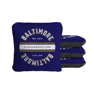Baltimore Football Gameday Vintage Synergy Soft Cornhole Bags