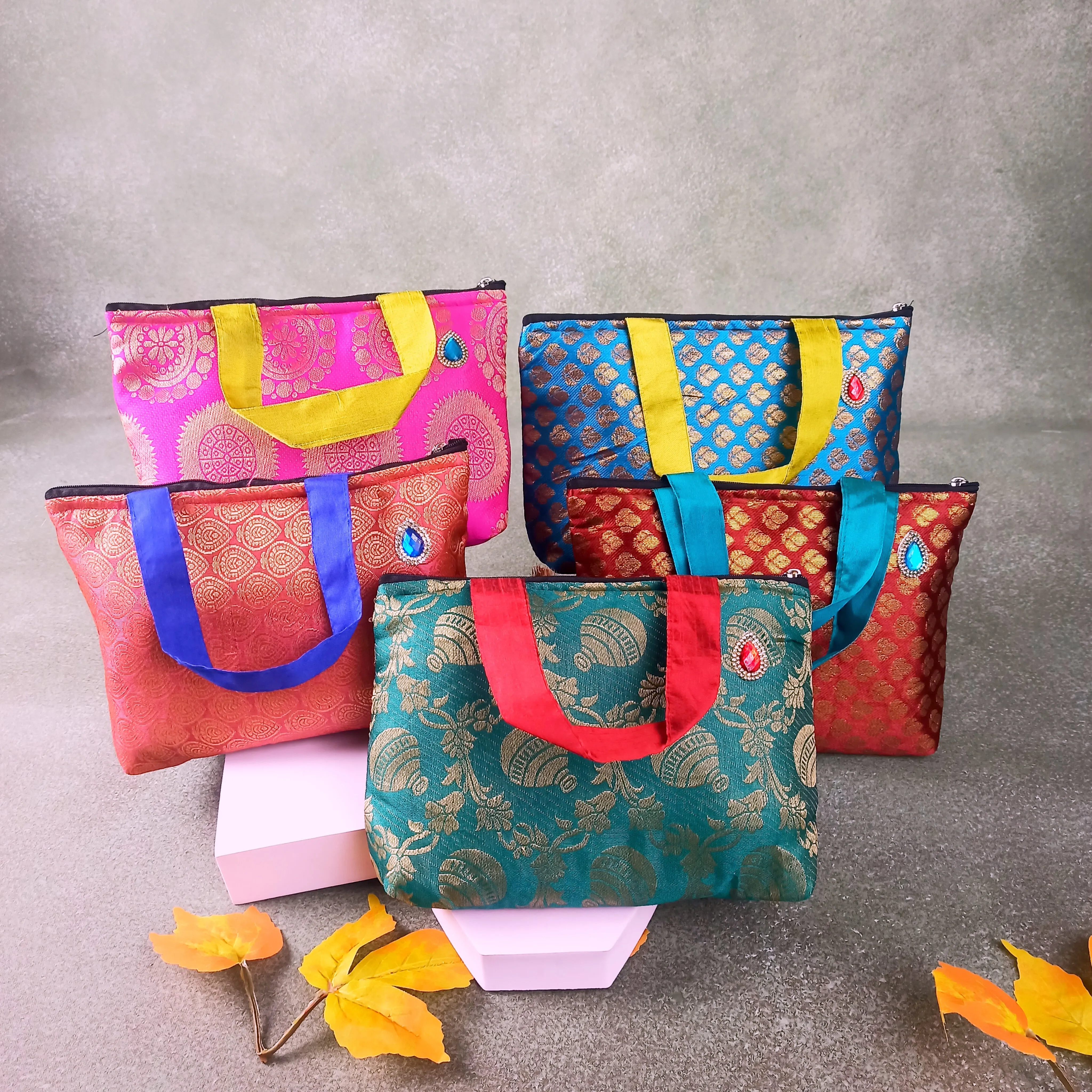 Banaras Silk Handy Bags