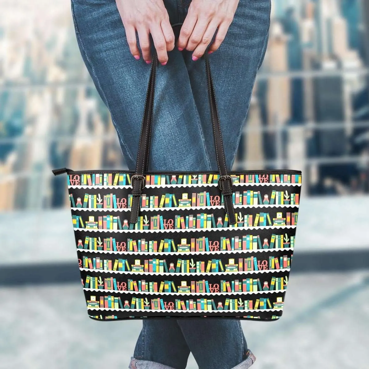 Bookshelves Leather Totes