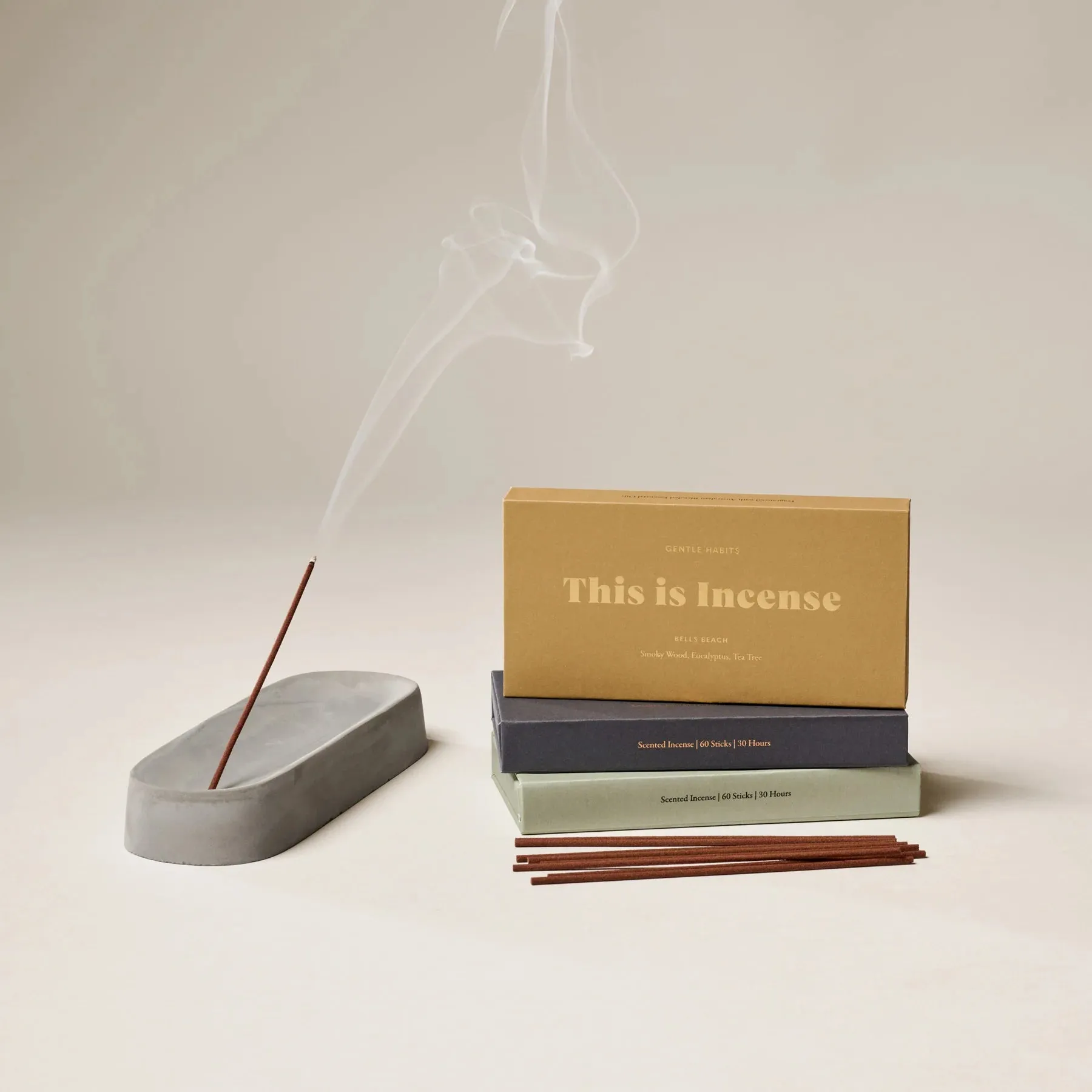 Ceramic Incense Holder // Cement