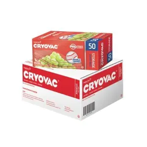 Cryovac Brand Resealable Storage Bags(Quart)