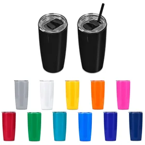 Daytona 2-In-1 Double-Wall Plastic Tumbler 600ml