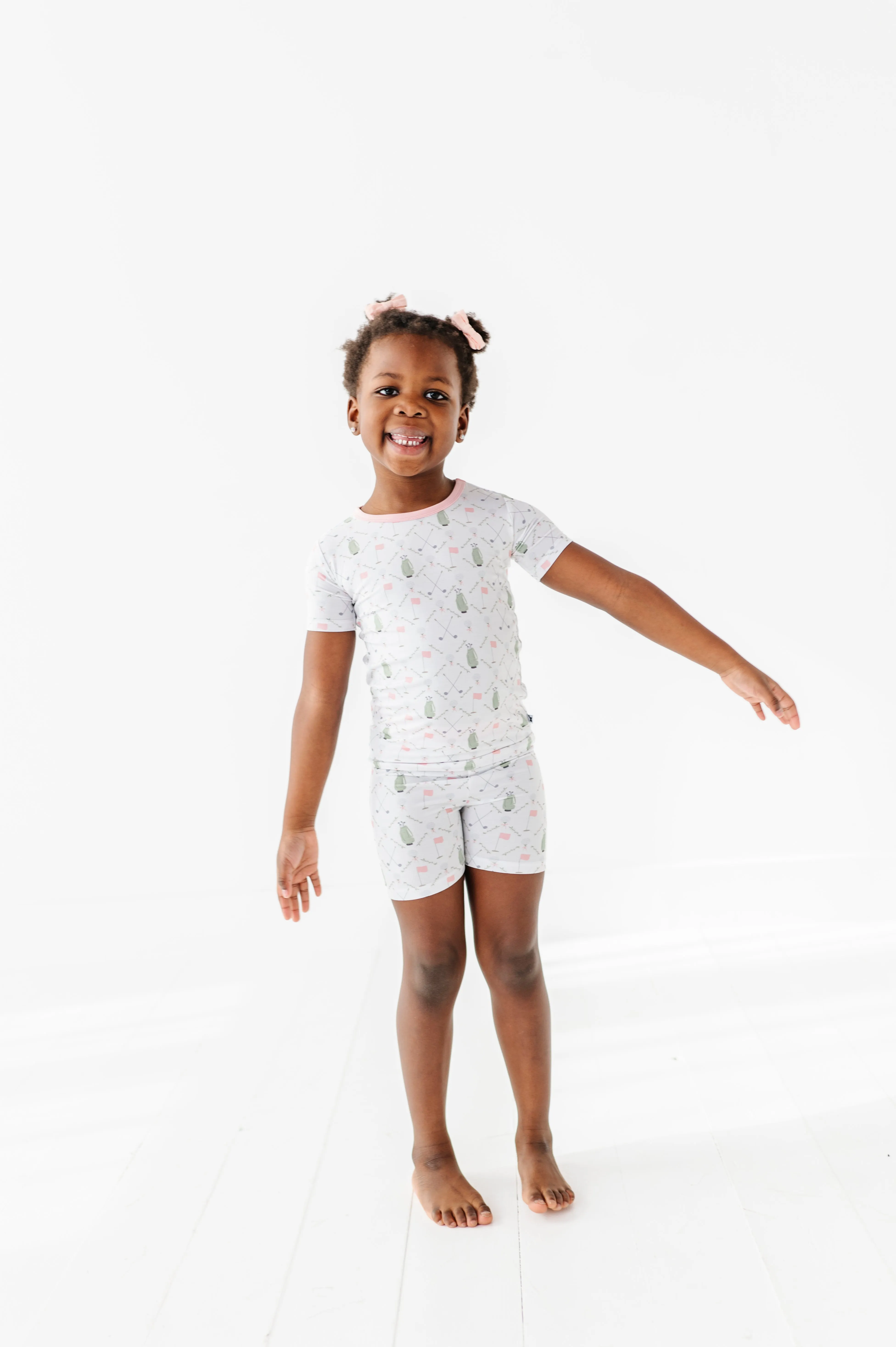 Dressed to the Tee Pink Kids Short Pajama
