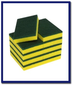 Edco Super Quality Heavy Duty Scourer Sponge - 10 Pcs Per Pack