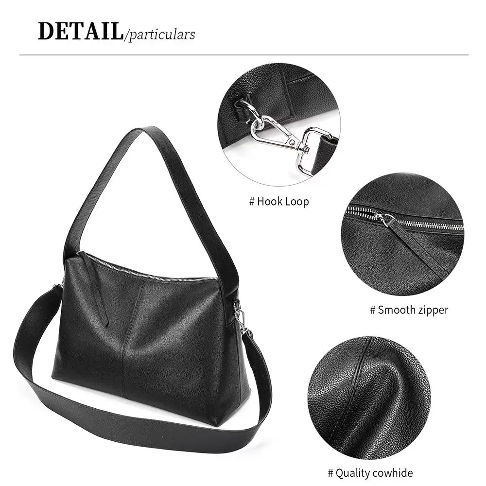 Elegant Cow Leather Crossbody Bag