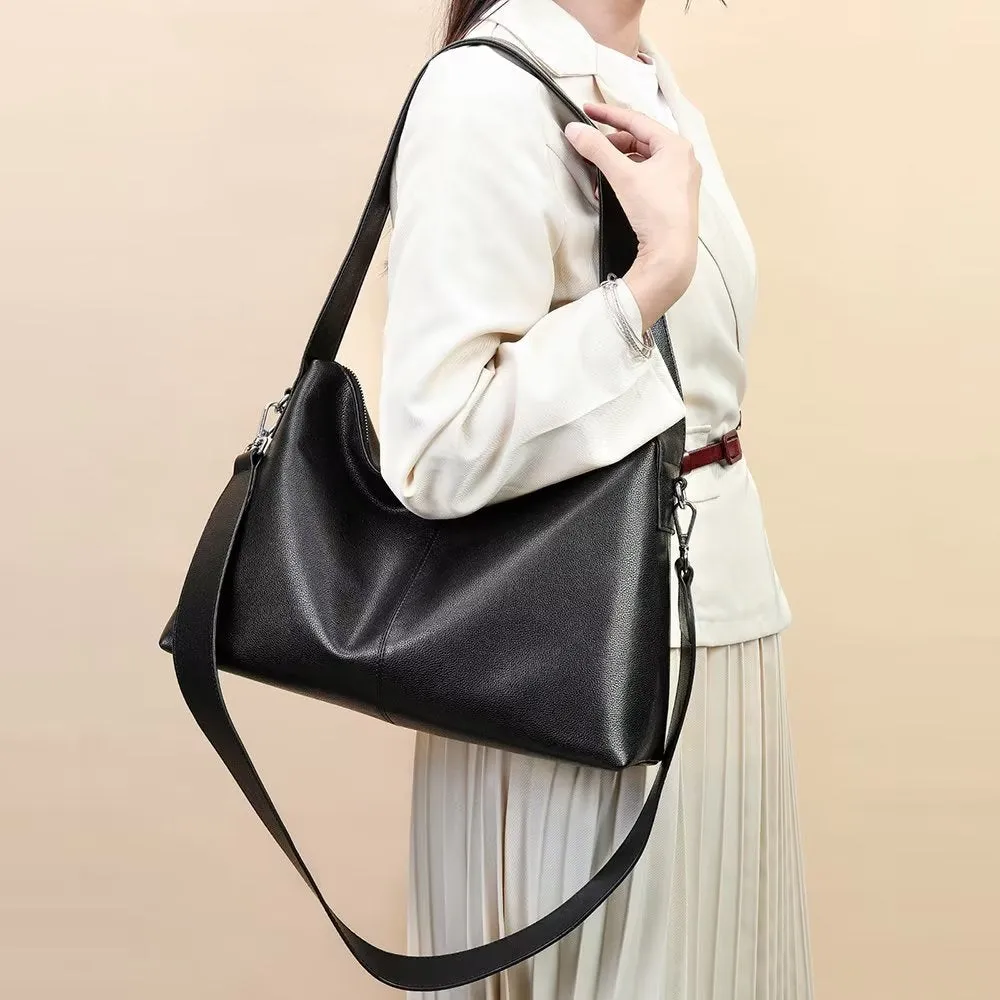 Elegant Cow Leather Crossbody Bag