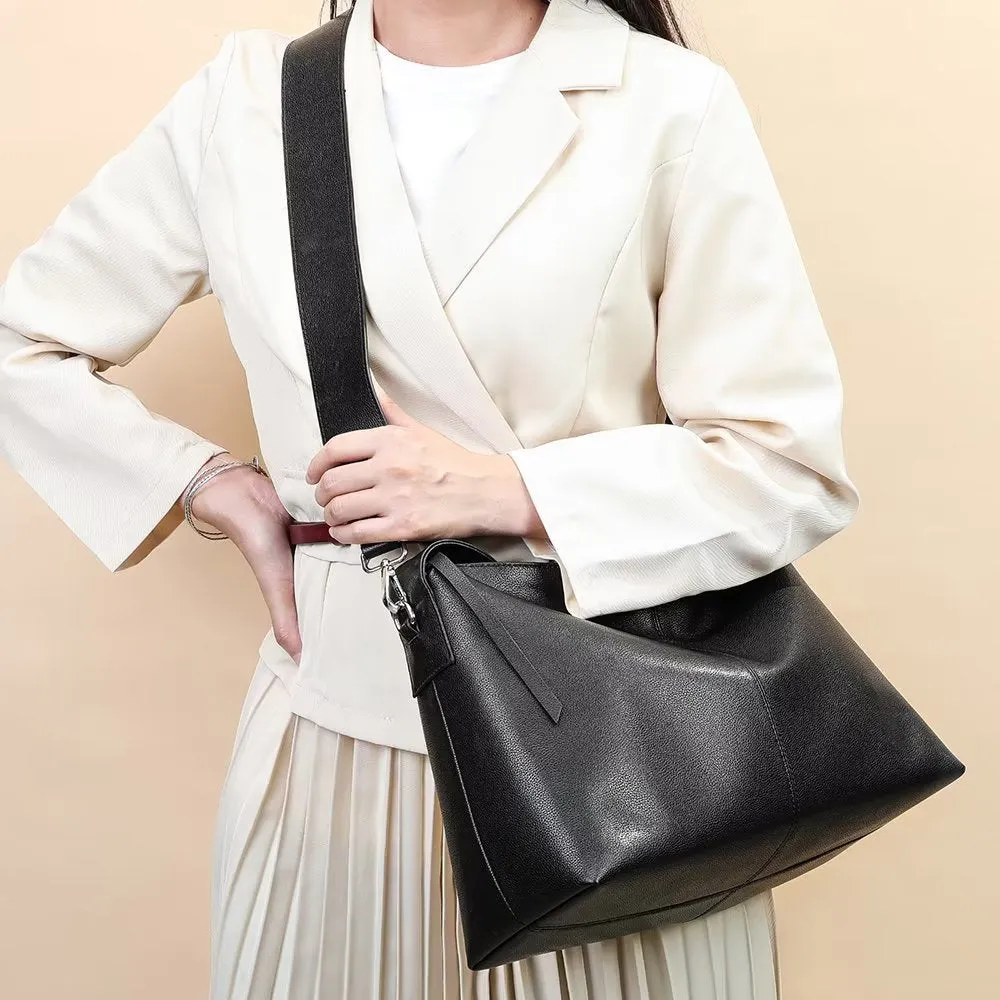 Elegant Cow Leather Crossbody Bag