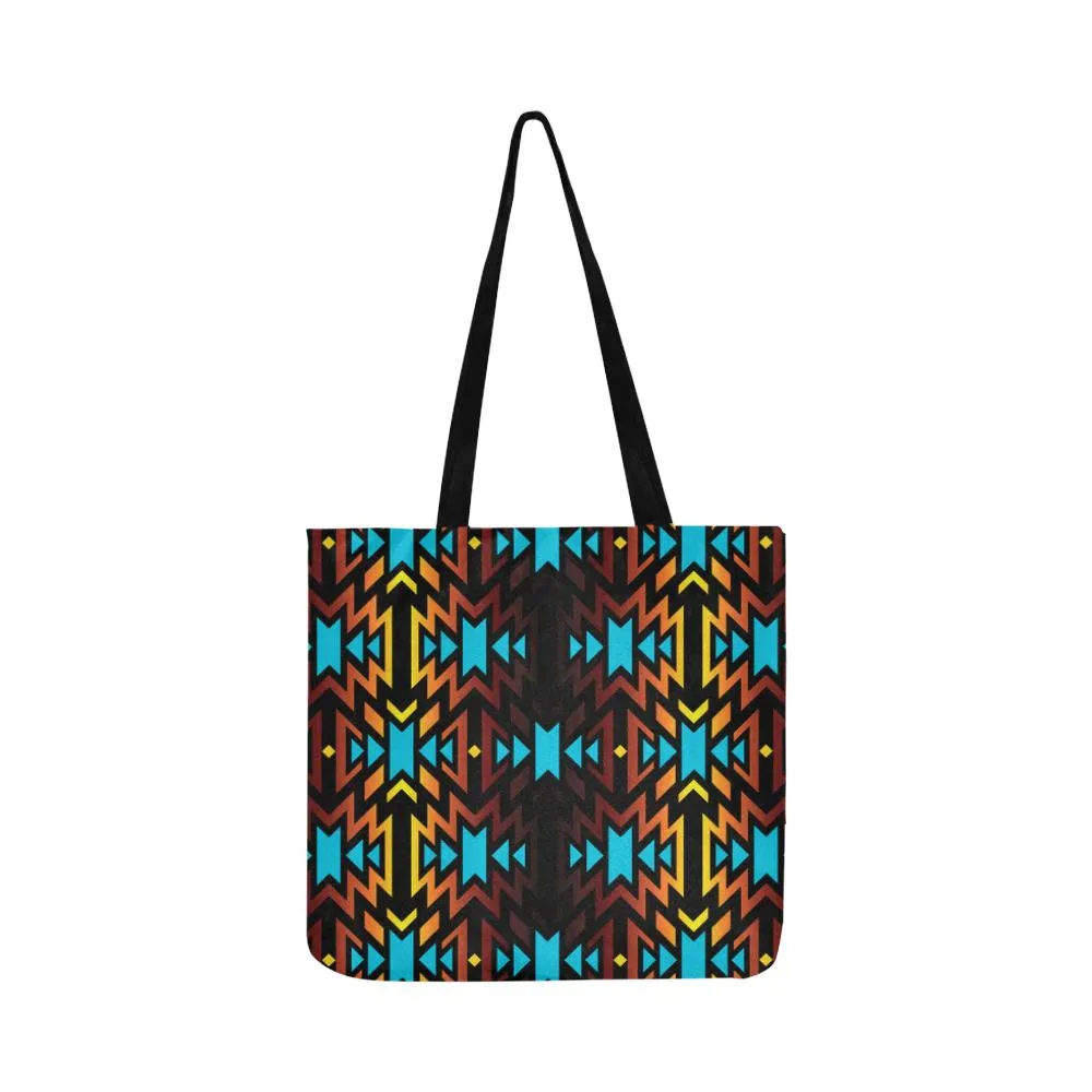 Fire Colors and Sky III Reusable Shopping Bag (Two sides)