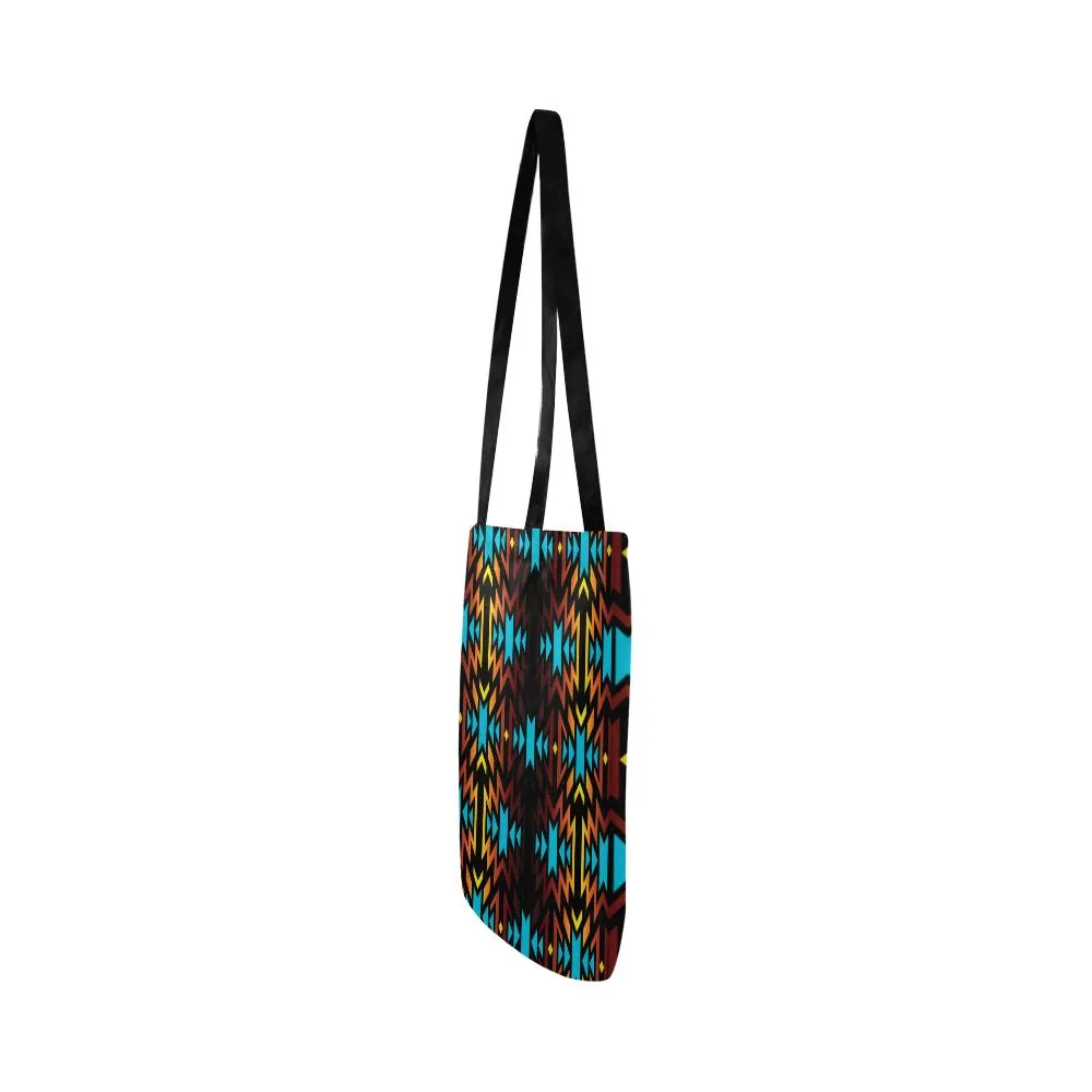 Fire Colors and Sky III Reusable Shopping Bag (Two sides)