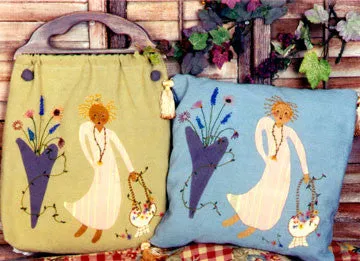 Flowers and a Lady Bags