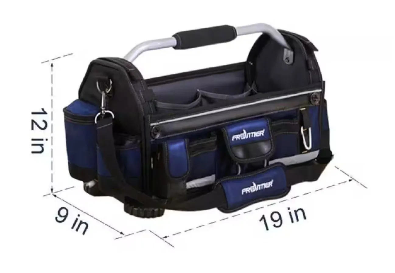 Frontier | 19 in. Open Tote Tool Bag with Rotating Handle