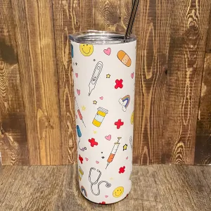 Healthcare Icons Tumbler by Callie Danielle