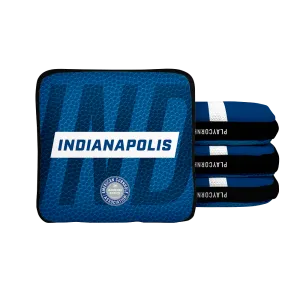 Indianapolis Football Gameday Stripes Synergy Edge Cornhole Bags