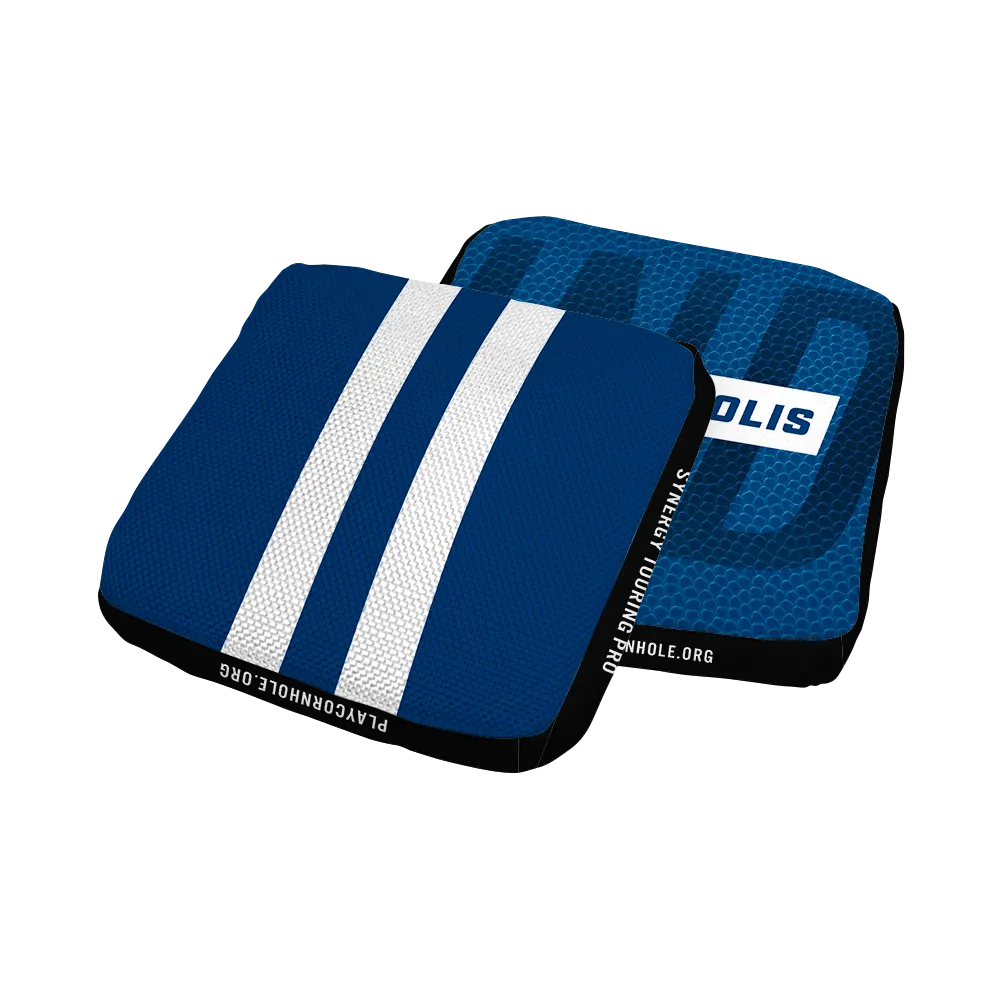 Indianapolis Football Gameday Stripes Synergy Edge Cornhole Bags