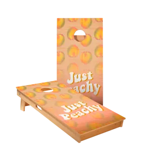 Just Peachy Star Cornhole Boards