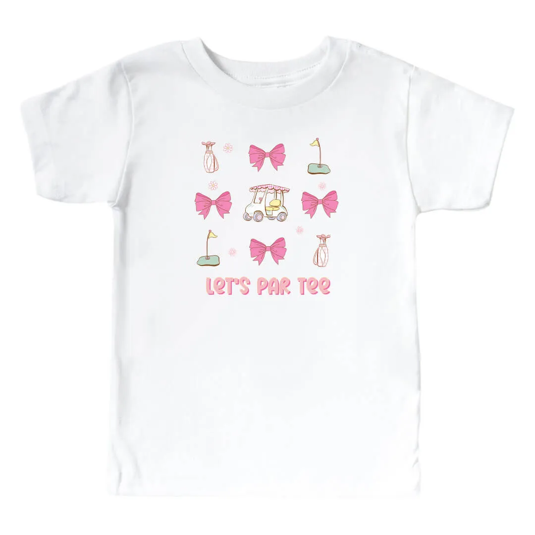 Let's Par Tee Kids Graphic Tee | White