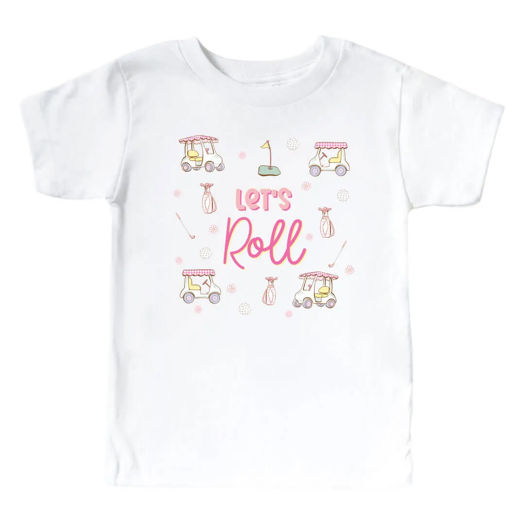Let's Roll Kids Graphic Tee | White