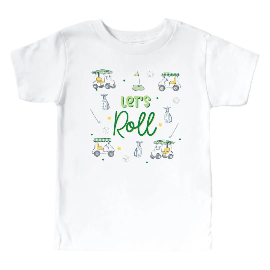 Let's Roll Kids Graphic Tee | White