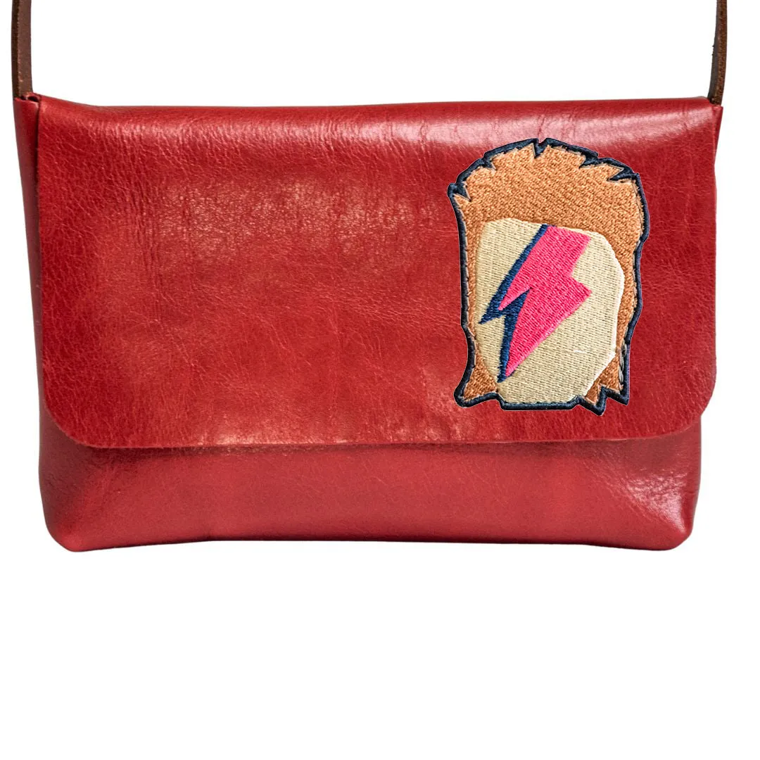 Limited Run | Icon Series | The Leather Mini Satchel | Embroidered Patch | Handmade leather small crossbody bag | Ziggy