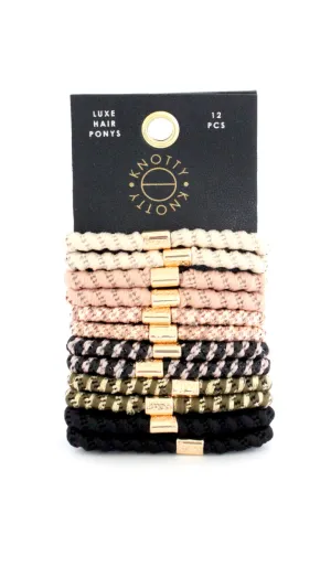 Luxe Hair Pony 12-Pack | Desert