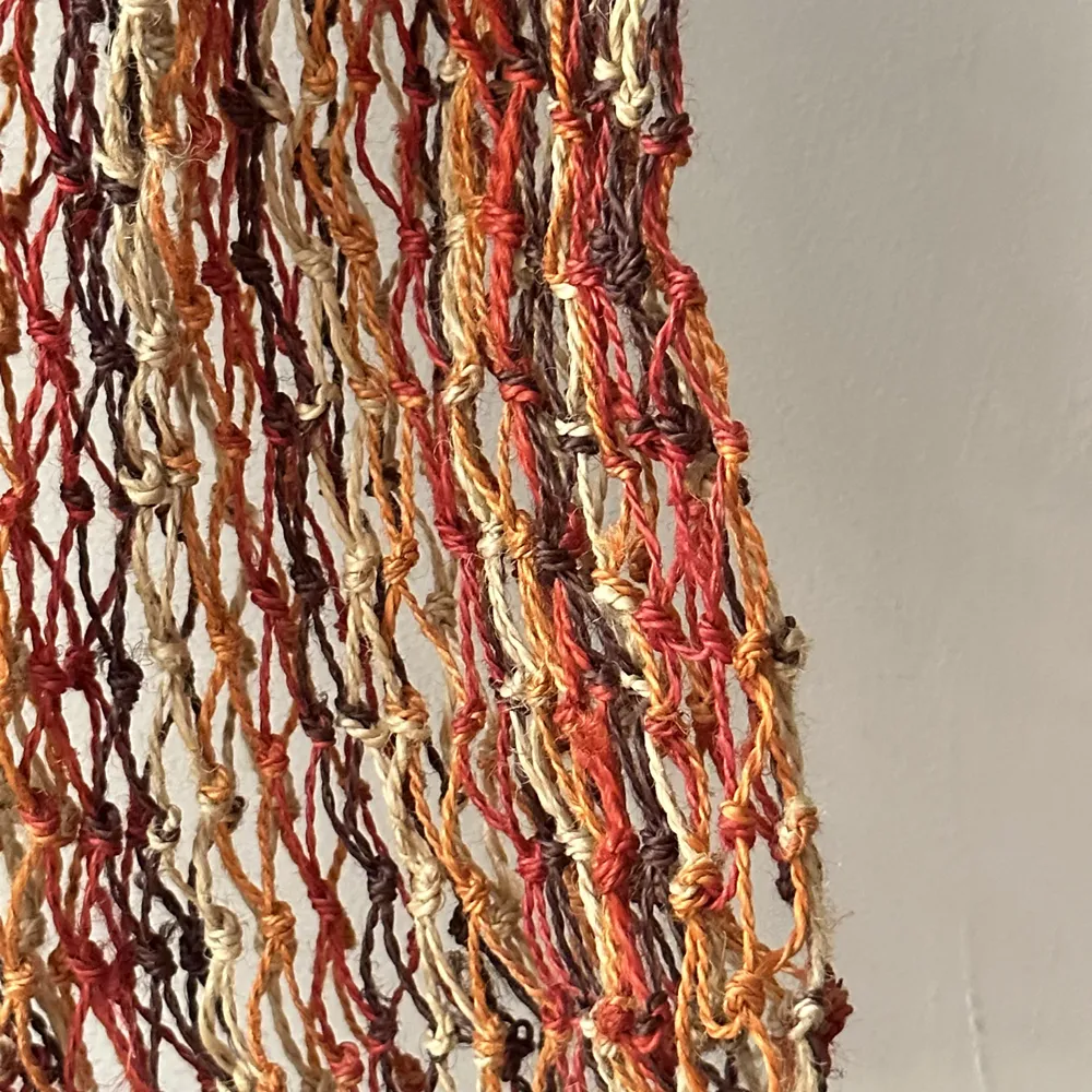 Maison Bengal Macrame Filet Bag in Multistripe