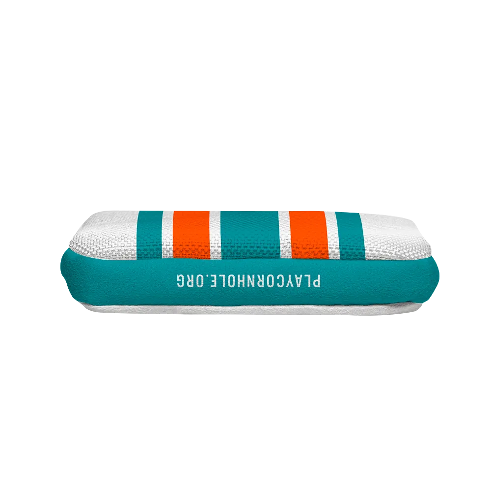 Miami Football Gameday Stripes Synergy Edge Cornhole Bags
