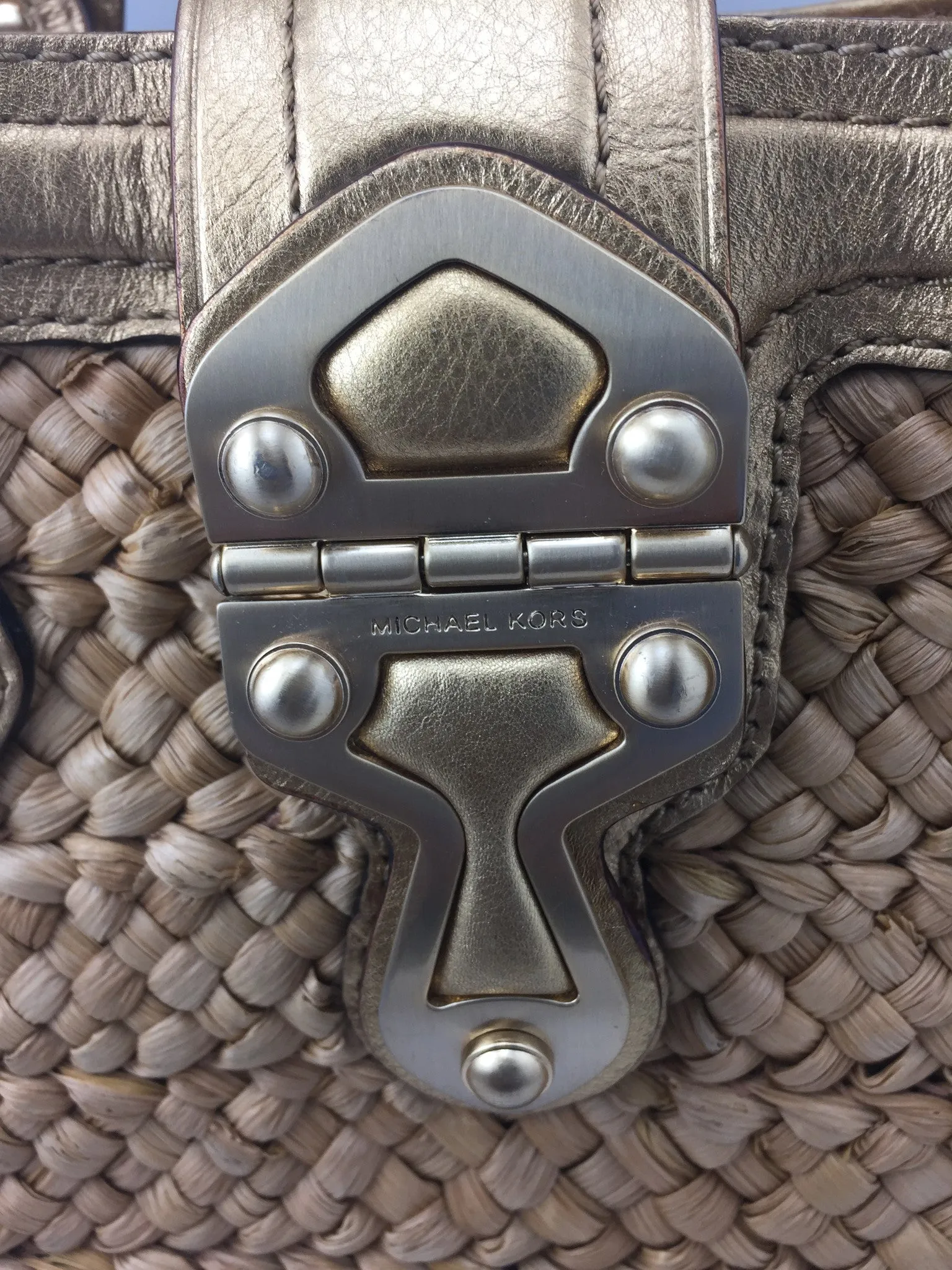 Michael Michael Kors Straw Tote Bag