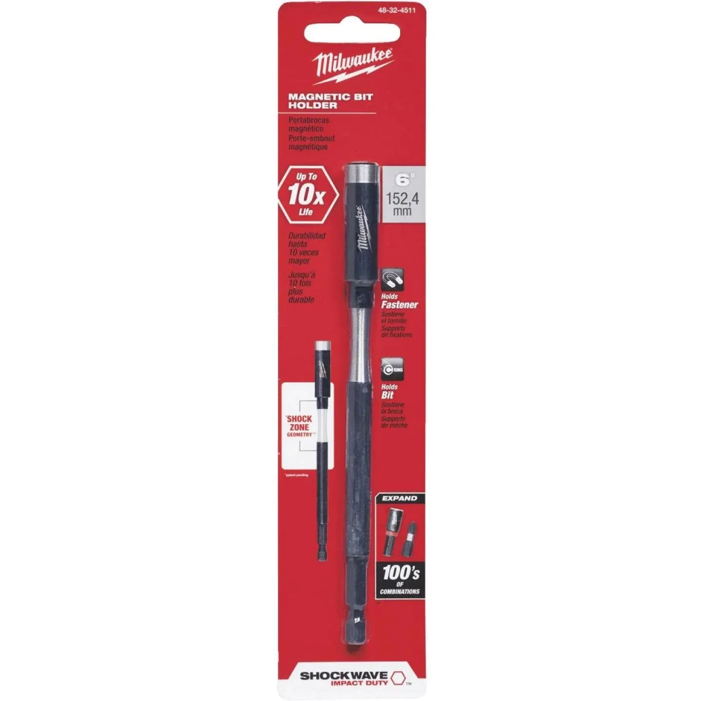 Milwaukee Shockwave 6 In. Magnetic Bit Holder