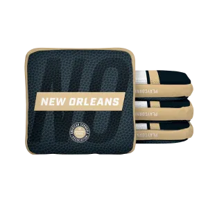 New Orleans Football Gameday Stripes Synergy Edge Cornhole Bags