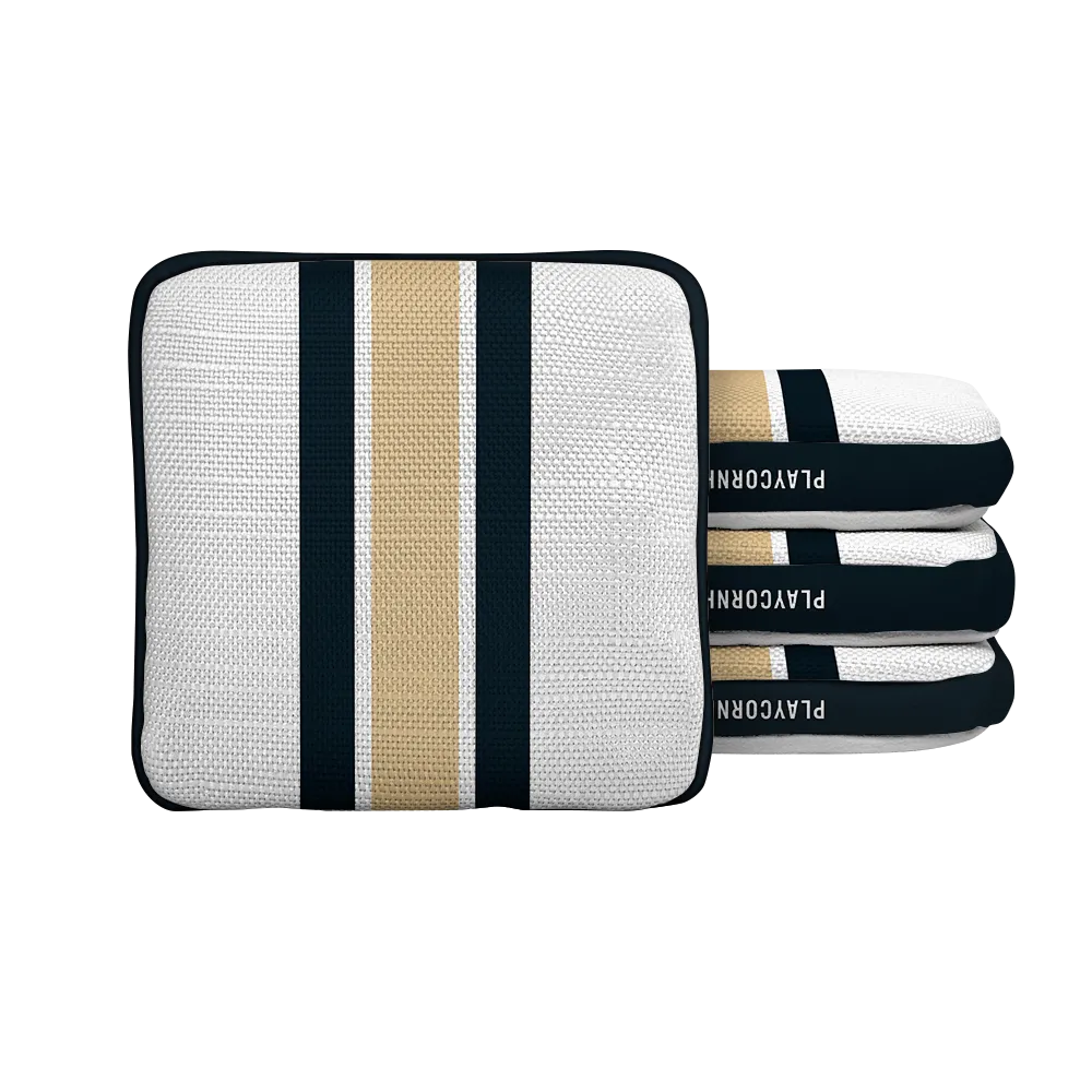 New Orleans Football Gameday Stripes Synergy Edge Cornhole Bags