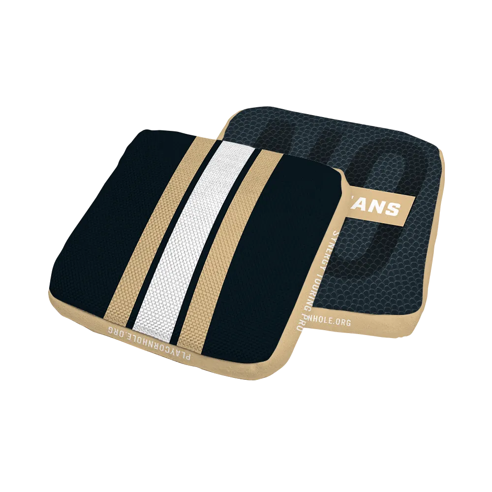 New Orleans Football Gameday Stripes Synergy Edge Cornhole Bags
