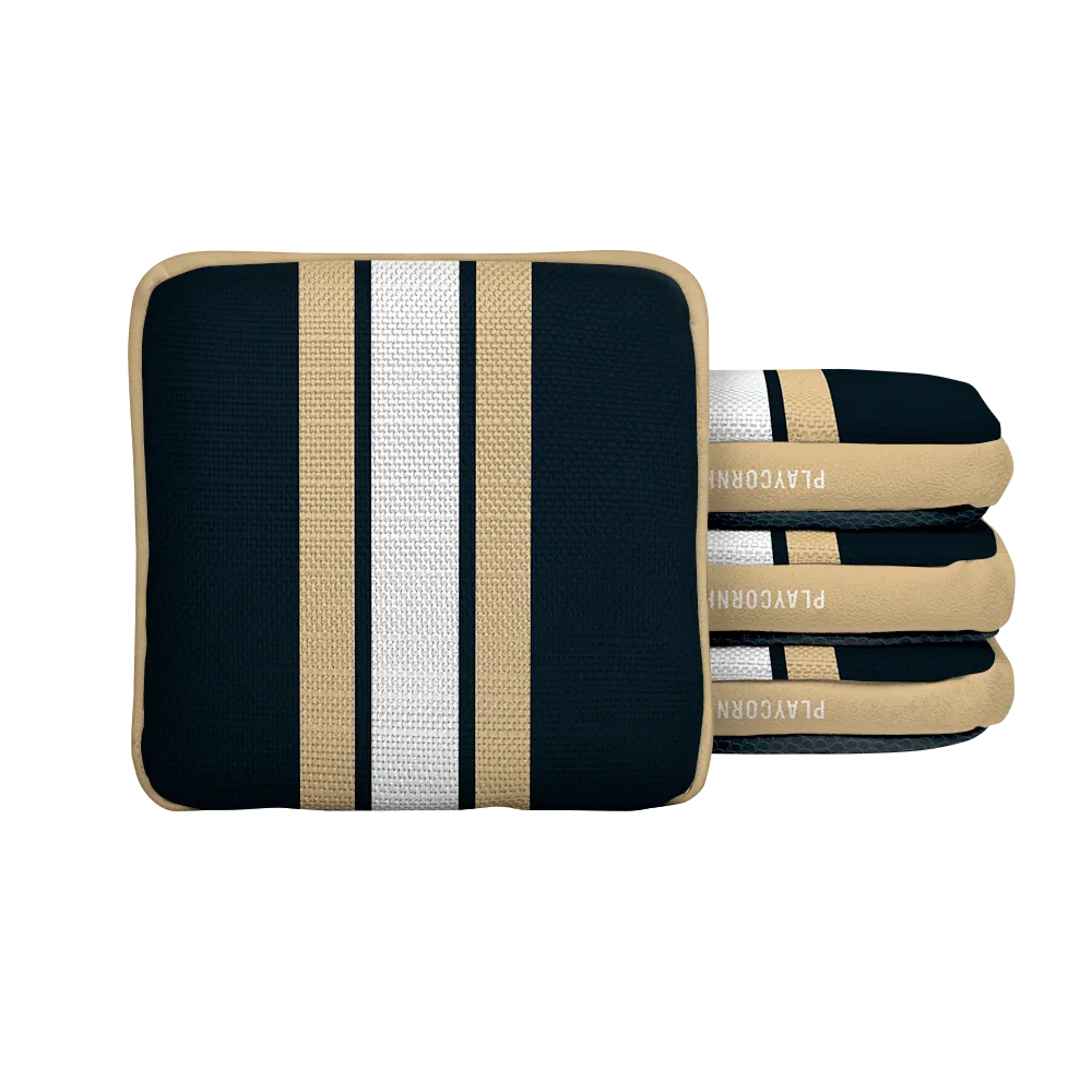 New Orleans Football Gameday Stripes Synergy Edge Cornhole Bags
