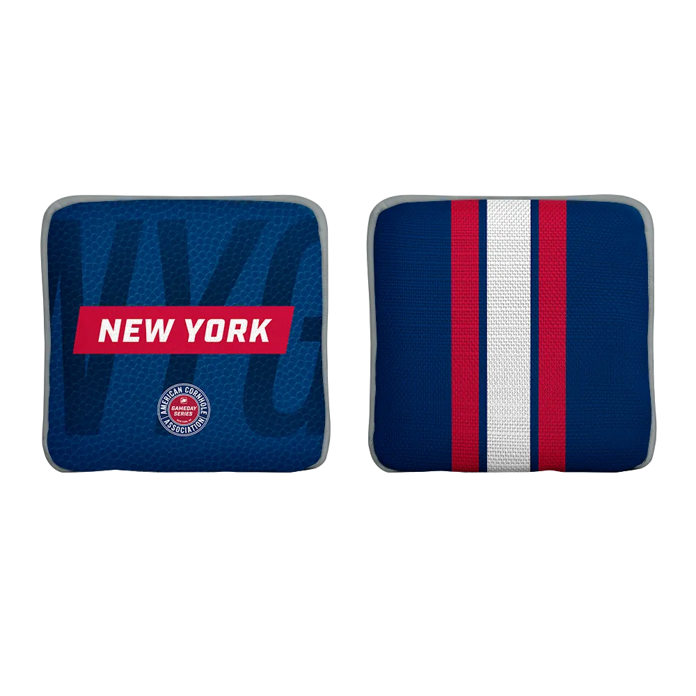 New York NYG Football Gameday Stripes Synergy Edge Cornhole Bags