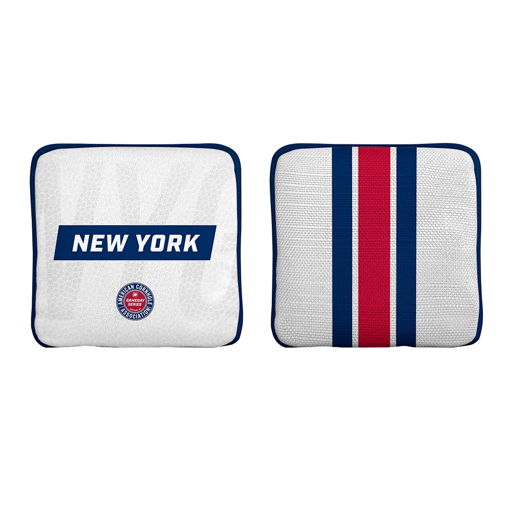 New York NYG Football Gameday Stripes Synergy Edge Cornhole Bags