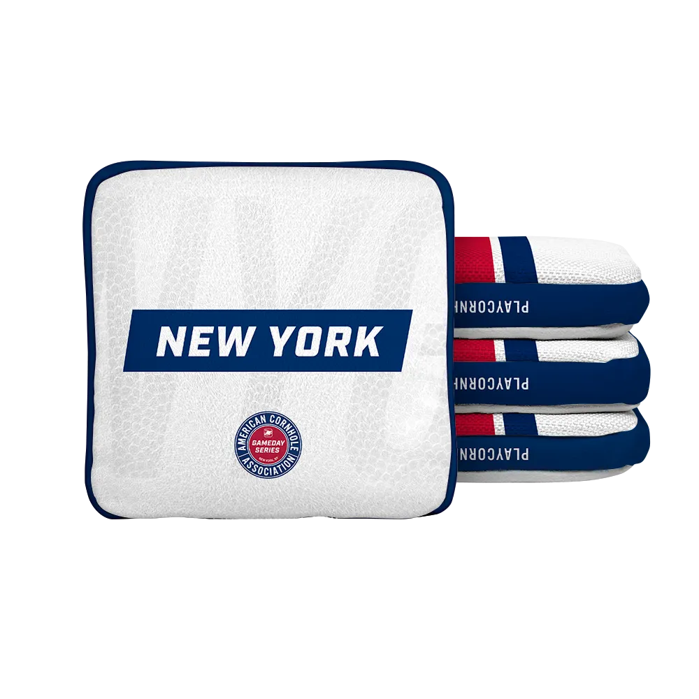 New York NYG Football Gameday Stripes Synergy Edge Cornhole Bags