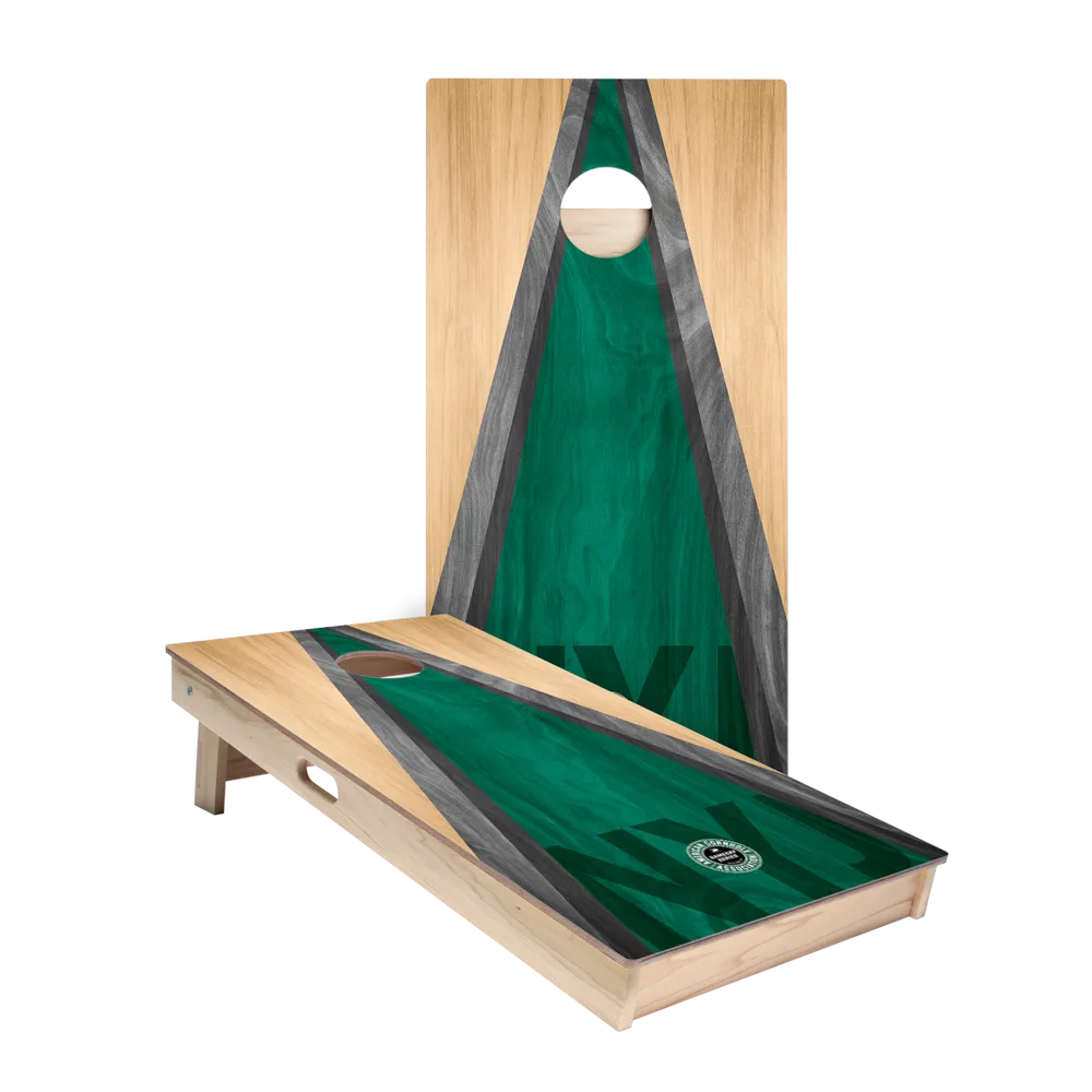 New York NYJ Football Gameday Classic Triangle Star Cornhole Boards